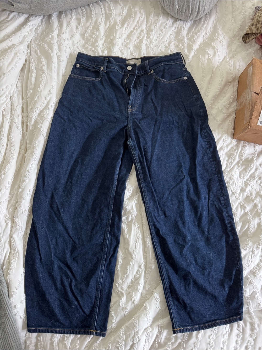 Women’s Dark Blue Wide-Leg Jeans